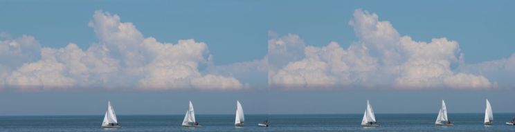 Sailing on Lake St Claire On xfp Mirror