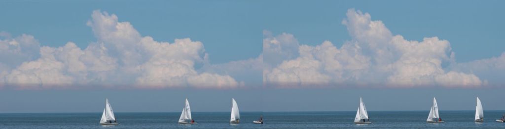 Sailing on Lake St Claire On xfp Mirror